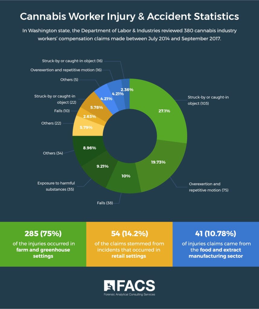 Infographic Cannabis Worker Injury & Accident Statistics